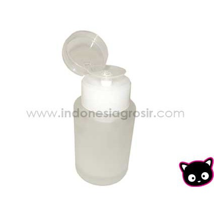 SATUAN BOTOL PUMP REMOVER CAT KUKU NAIL POLISH KUTEK WHITE 100ML BOTOL KOSONG UNTUK ALCOHOL / HAND SANITIZER / REMOVER KUTEKS