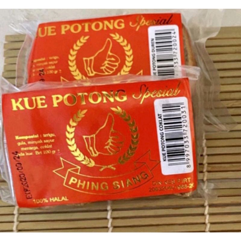 

Kue Potong Rasa Coklat Cap Phing Siang (1pack = 5pcs)