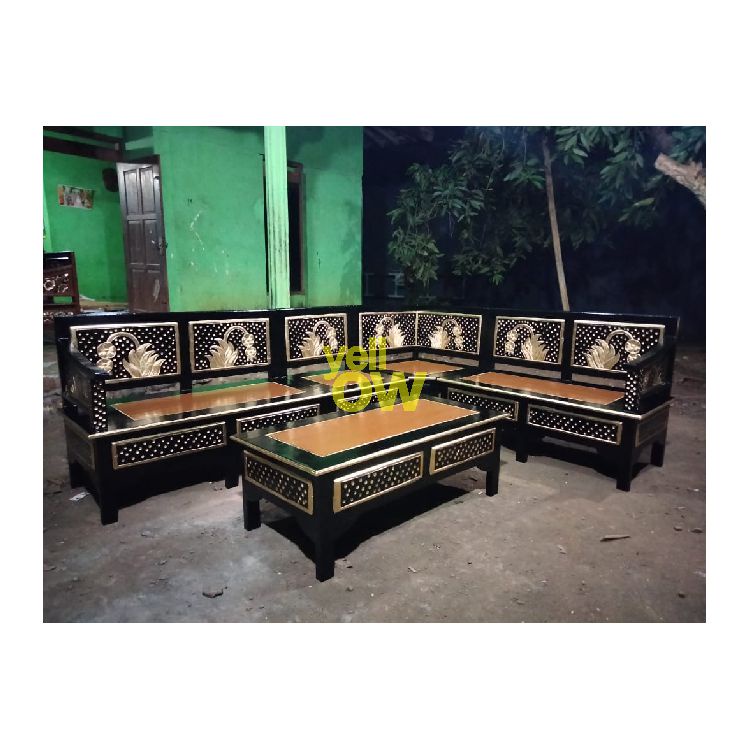 Kursi Tamu Kayu Jati Jepara Model Sudut Minimalis Kursi Ruang Tamu