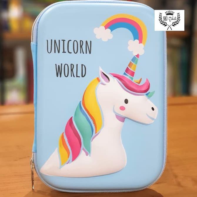 

Promo !!!! Termurah !!! Tempat pensil Smiggle lookalike EVA Hardcase 3D Waterproof UNICORN - HIJAU