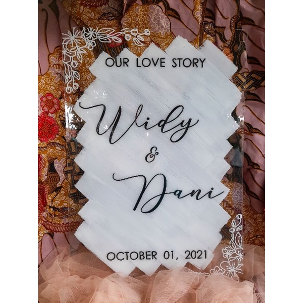WEDDING SIGNAGE/ WELCOME SIGN/ PAPAN DEKORASI ACARA/ WEDDING SIGN Murah Berkualitas