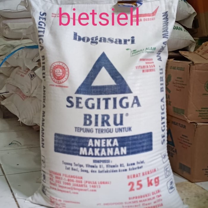 

BISA COD tepung terigu segitiga biru 25 kg/bal