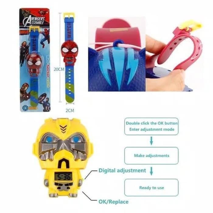 Dennos JC-03 Jam Tangan Anak Karakter Robot Superhero