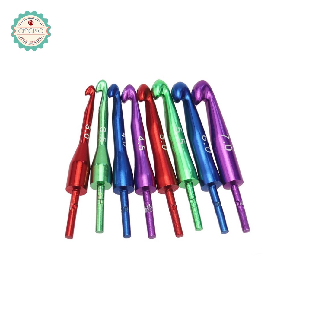 AnekaBenang - Hakpen Interchangeable Set Dompet / Crochet Hooks With Case