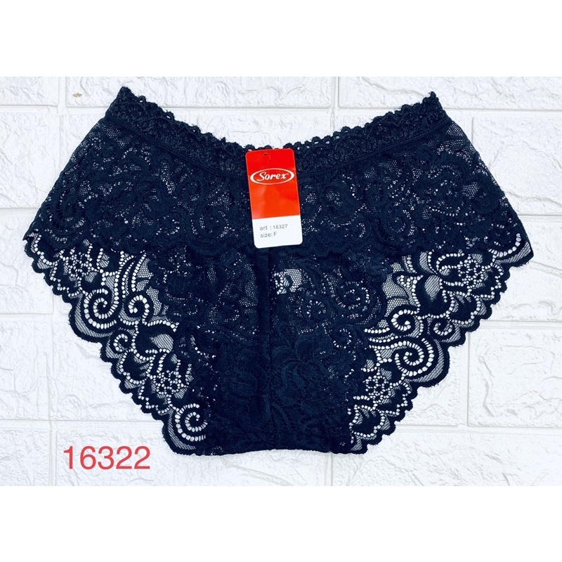 CD | Celana Dalam Wanita Semi Transparan SOREX 16321 &amp; 16322 Freesize