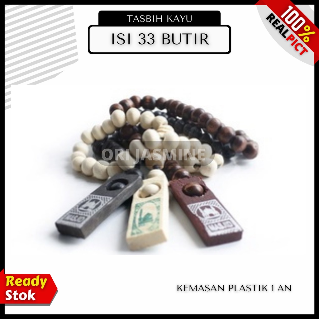 Tasbih Kayu Souvenir Umroh Haji 33 Butir