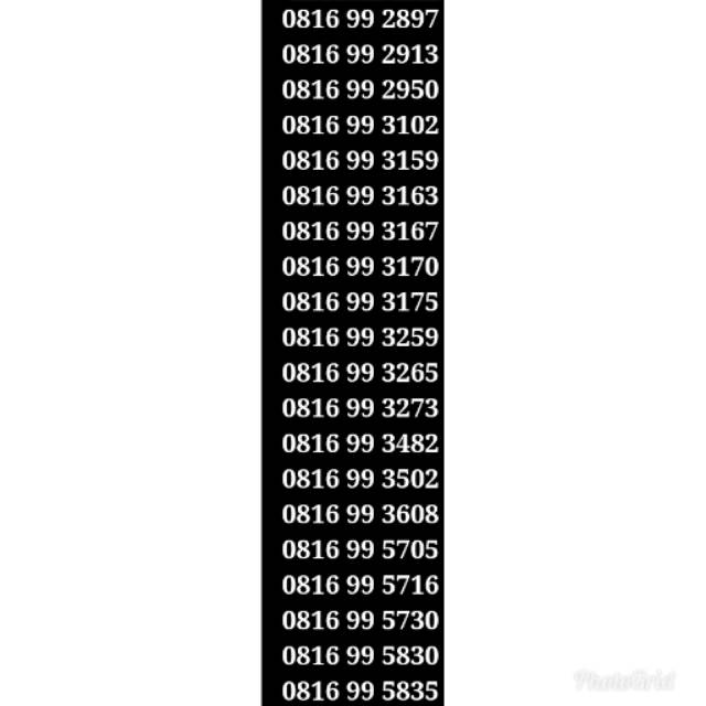 NOMOR INDOSAT 10digit 99
