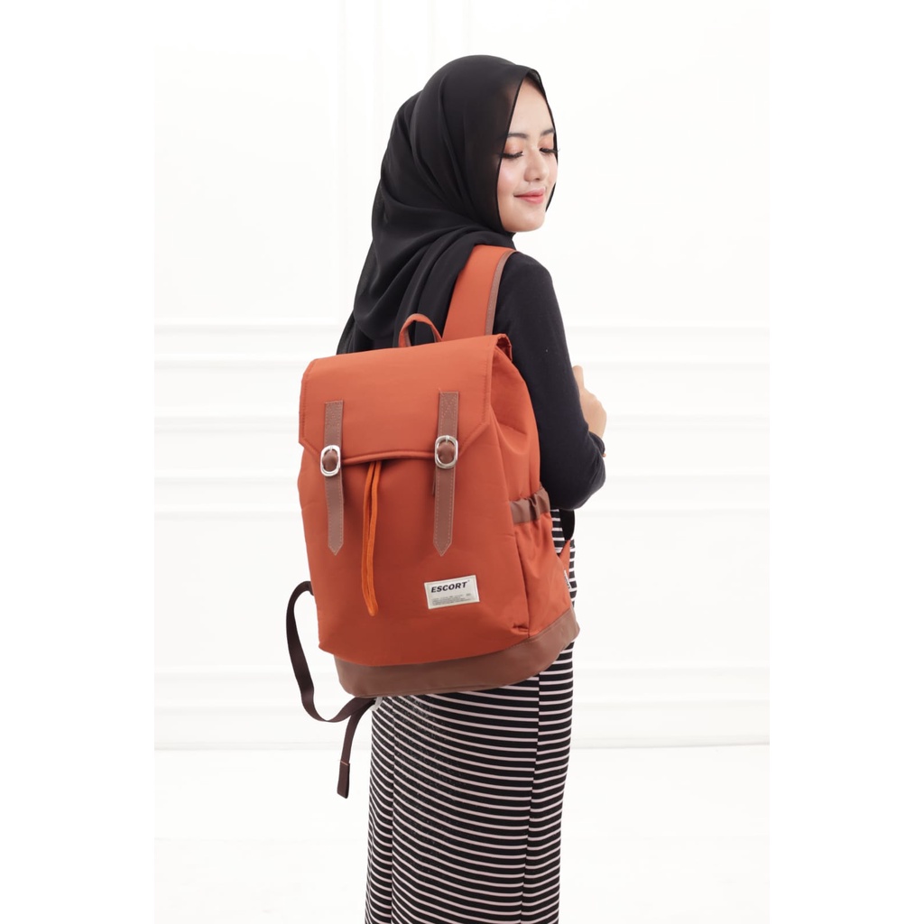 Ransel Wanita ESCORT Tas Laptop Ransel Laptop 14 inch