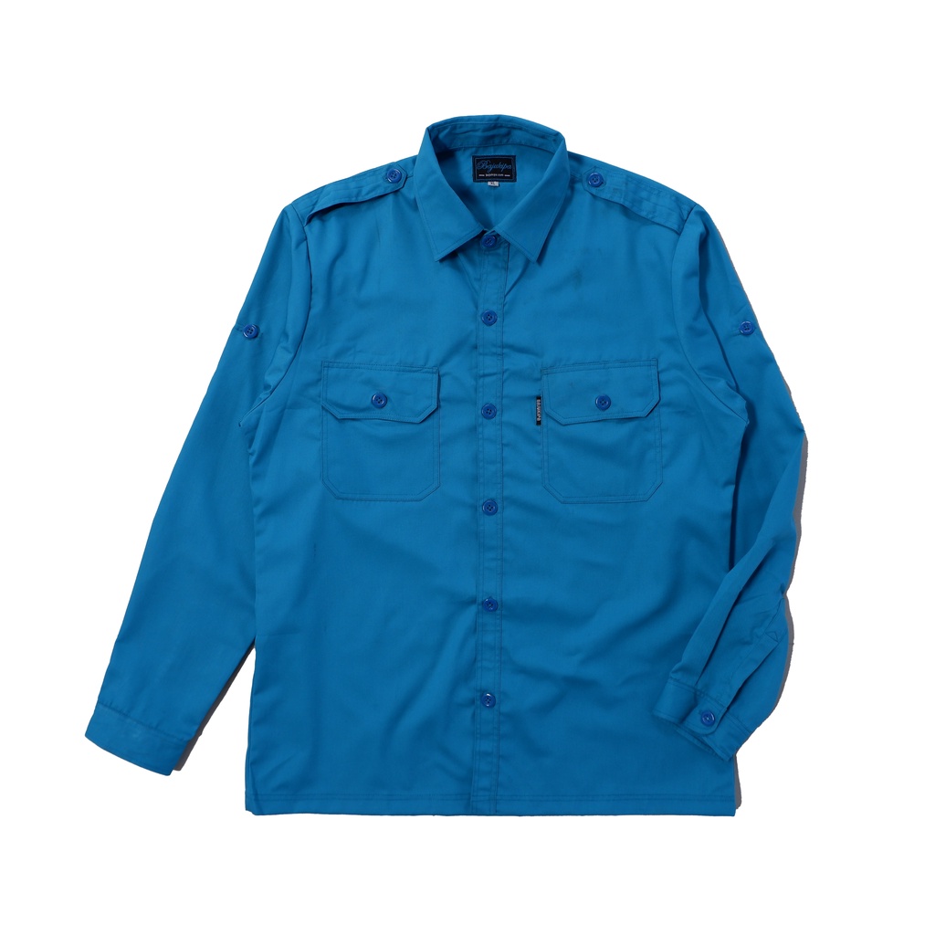 Workshirt PDH kemeja lapangan PDH Blue  big size