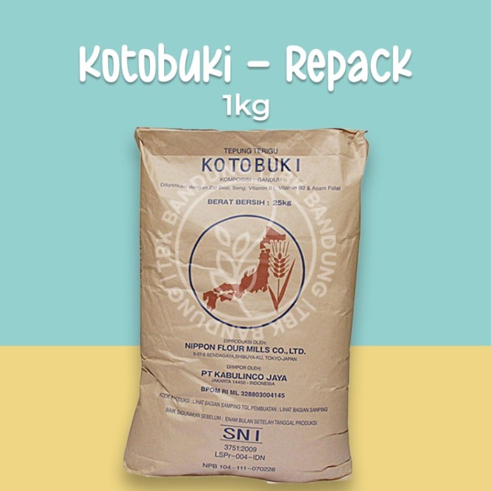 

hbt204tt Kotobuki Tepung Terigu Jepang Rendah Protein 1Kg Da01D100