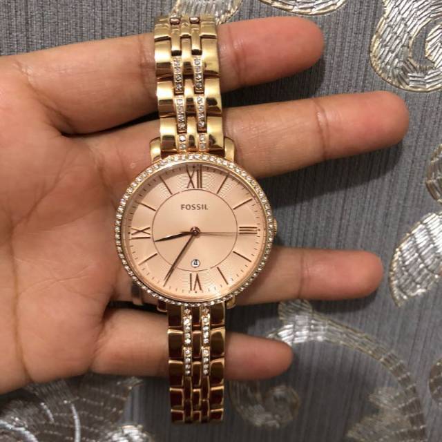 Fos sil ES3546 Jacqueline Rose Tone Stainless Steel