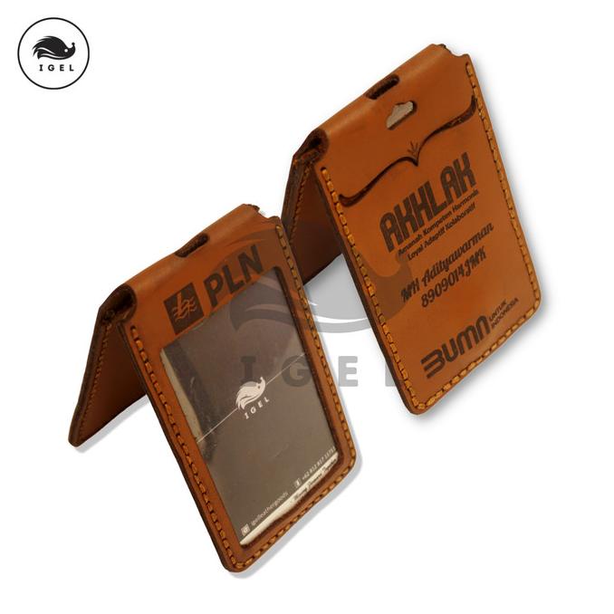 

[[COD]] ID Card Holder Kulit Magnetic + Lanyard TERPERCAYA Kode 1385