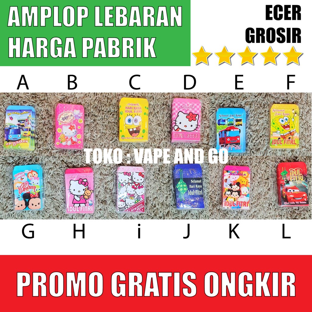 Amplop Lebaran Angpao Lebaran Idul Fitri Kartun Formal