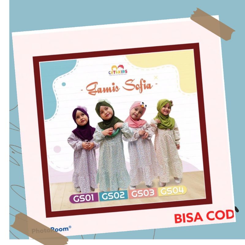 Gamis Anak Cutekids / Gamis anak Sofia Cutekids