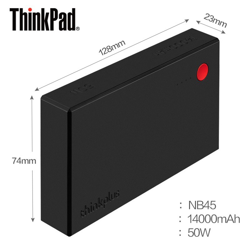 Thinkpad Thinkplus Portable Mobile Power Bank Laptop Tablet Original