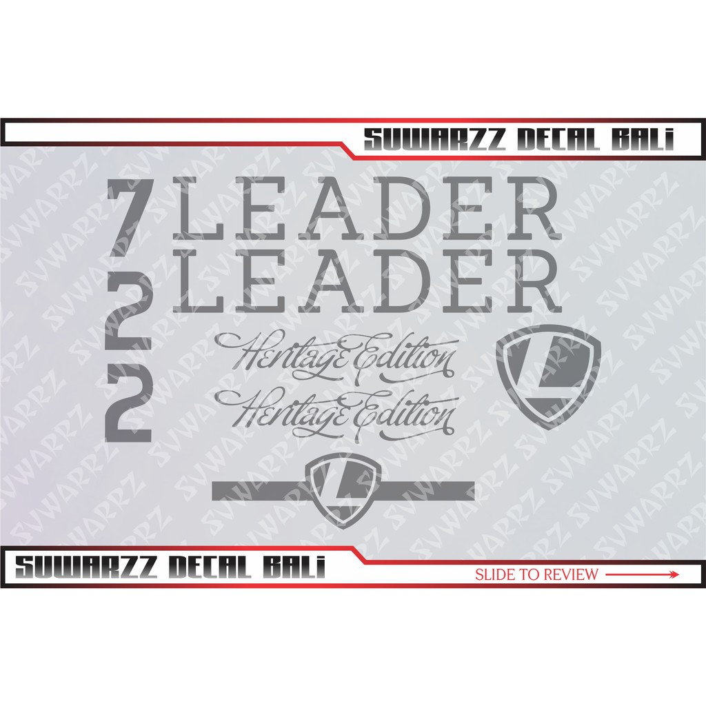 DECAL FRAME FIXIE LEADER 722