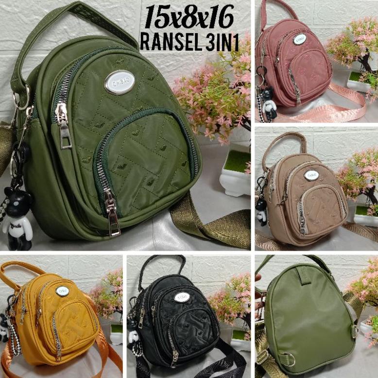 Tas Ransel Cibao Mini Wanita 3In1