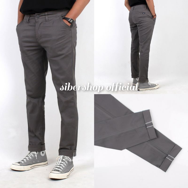 Celana Chino Panjang Pria Slimfit Bahan Kerja Kantor Berkualitas Premium Quality Size 27-38