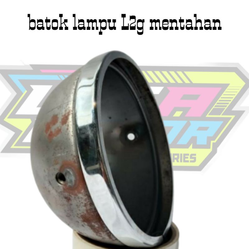 Batok lampu L2g mentahan full plat besi