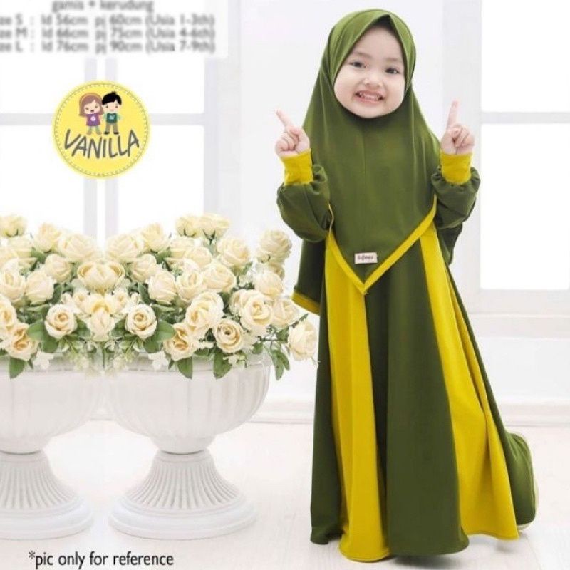 GAMIS KIDS KOMBINASI ZAFINZA /1-12 /TAHUN