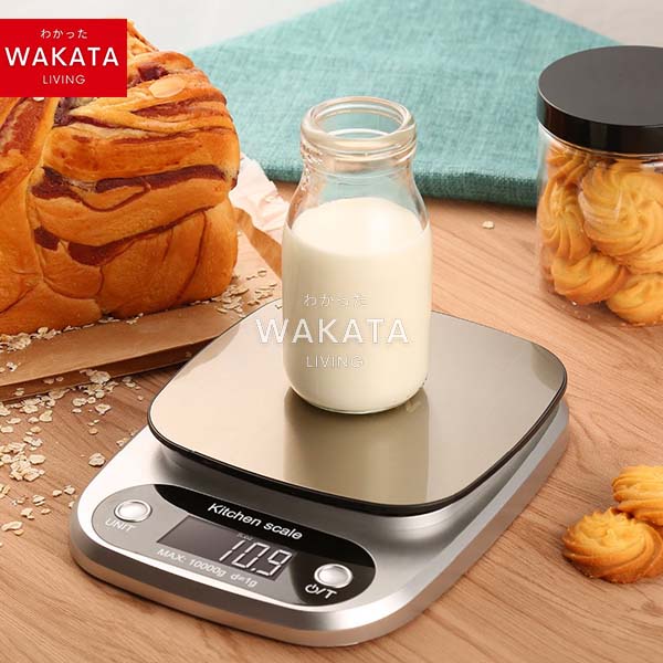 THOME Timbangan Dapur Digital 5kg 10kg – LCD Display, Tare, Akurat, Praktis untuk Baking &amp; Diet
