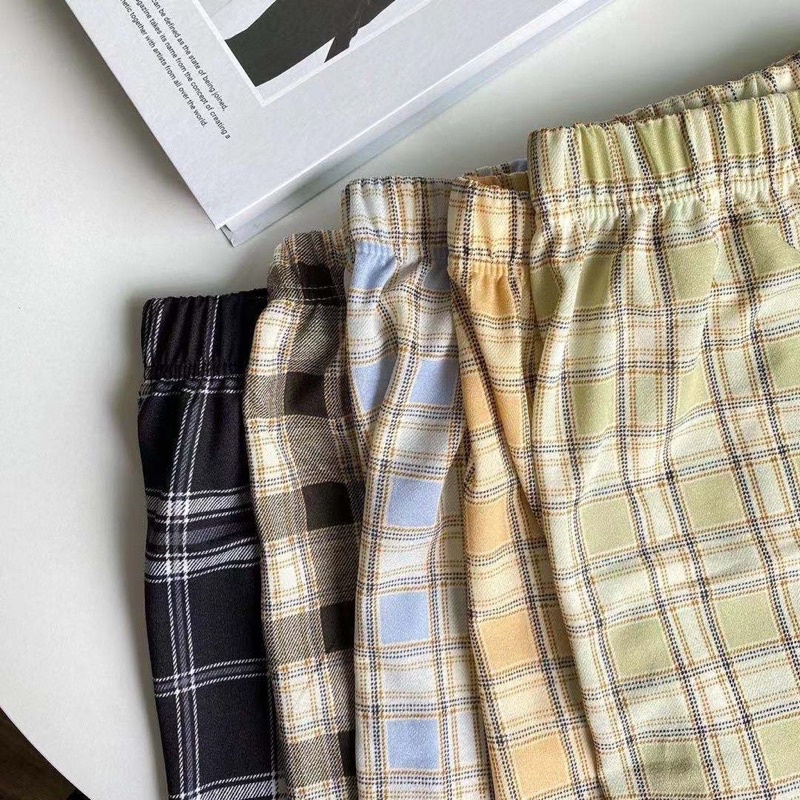 Oliver Tartan Pants | Korean Pants