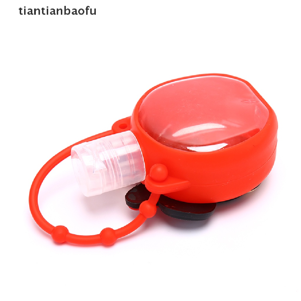 (Tianbaofu) Botol Bulat Kosong 30ml Motif Kartun Lucu Holder Hand Sanitizer / Lotion