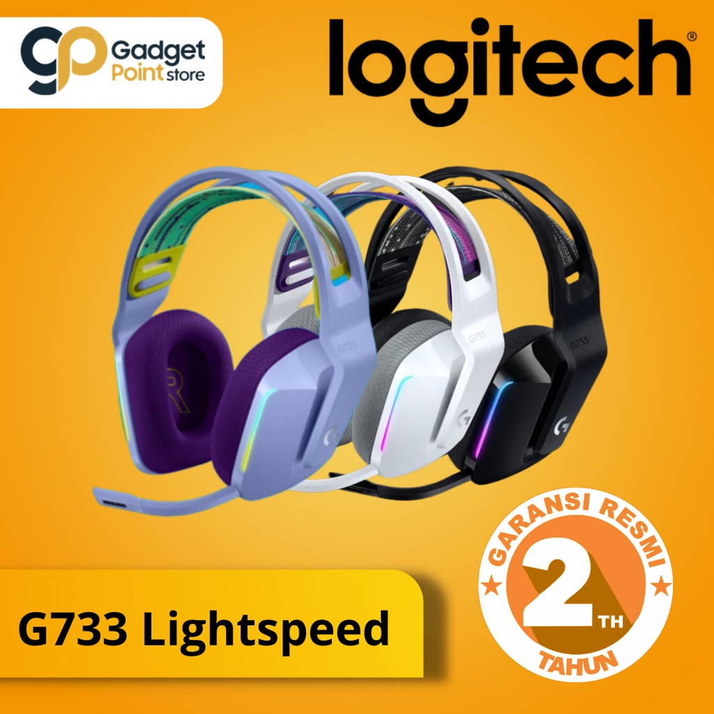 Headset Gaming Wireless Logitech G733 Lightspeed Ultra Lightweight - Garansi Resmi 2 Tahun