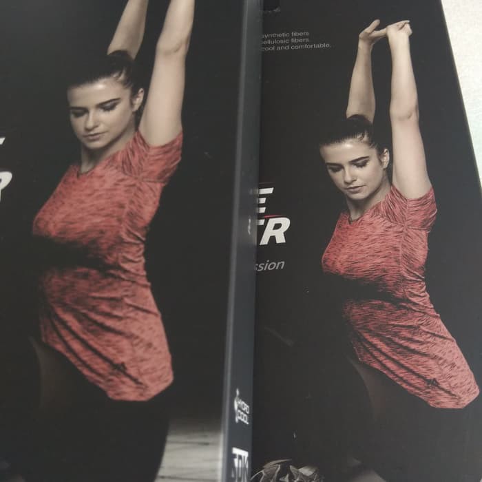 MASTERMAN GOPLAY MELANITE SPACE DYE KNIT KAOS LARI GYM OLAHRAGA WANITA