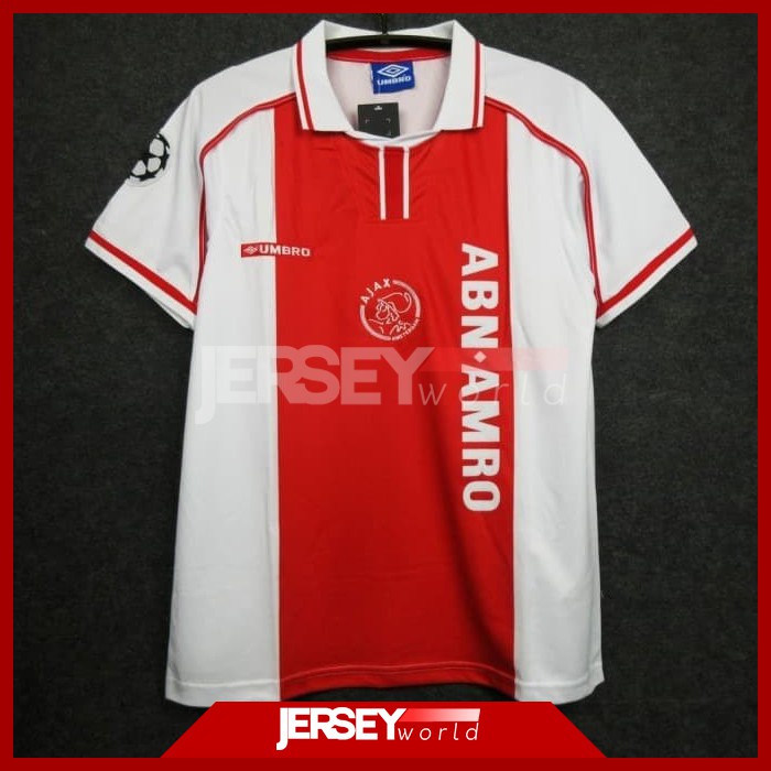 Jersey Retro Klasik Ajax Amsterdam Home 1998-1999 PREMIUM GRADE ORI