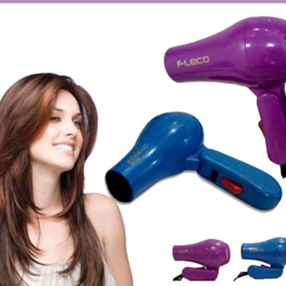 Hair Dryer Mini Lipat Fleco F-258 Alat Pengering Rambut Portable Bisa Dilipat Serbaguna