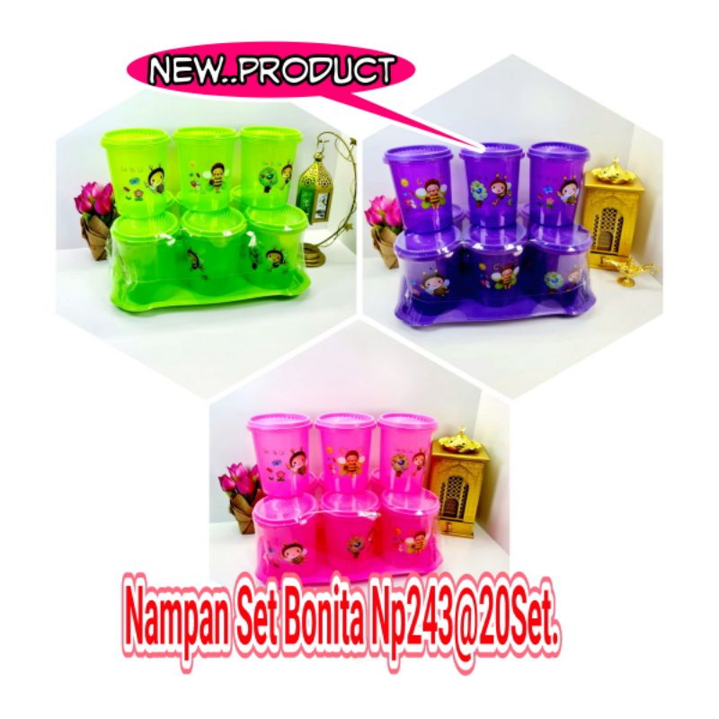 Toples Set  Nampan BONITA  6 in 1/Toples Set Plastik Murah