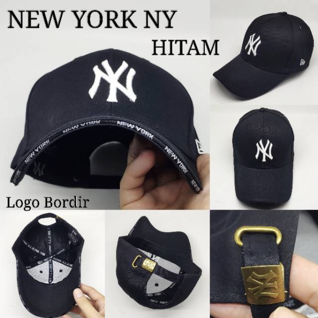 Topi Pria Wanita Baseball Import Minifont Logo Bordir Bisbol Fashion