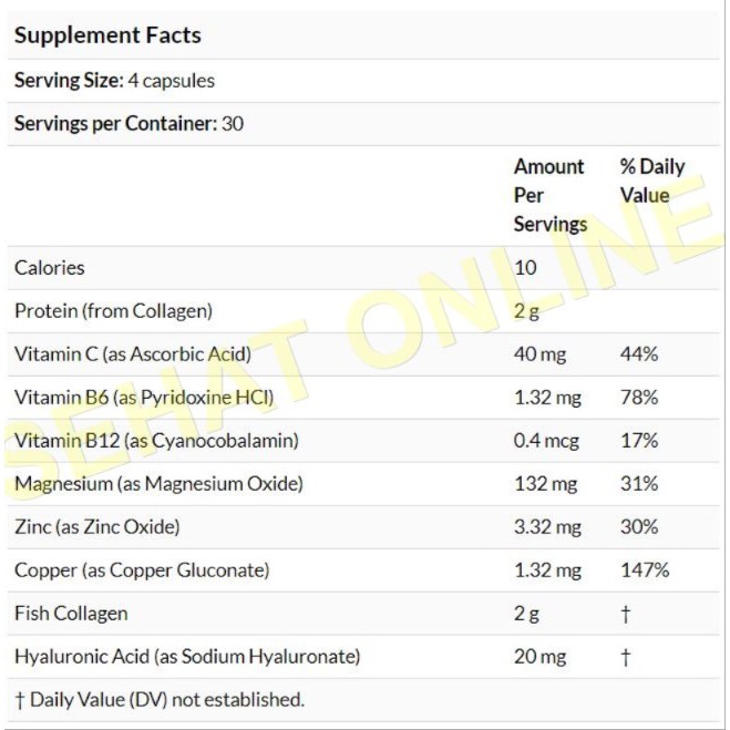 Neocell Marine Collagen + Hyaluronic Acid &amp; Vita-Mineral Youth Boost 120 KAPSUL