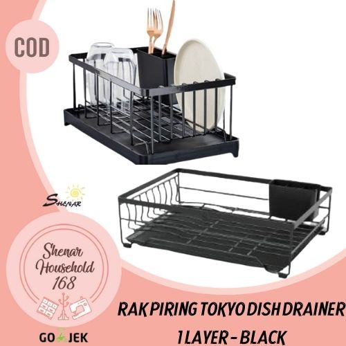 SHENAR , RAK PIRING DISH DRAINER WASTAFEL SUSUN TEMMPAT PENYIMPAN RAK PIRING TOKYO AMORI KOTAK PENYIMPAN MANGKOK PIRING SENDOK PISAU GARPU SERBAGUNA MULTIFUNGSI (BISA COD)