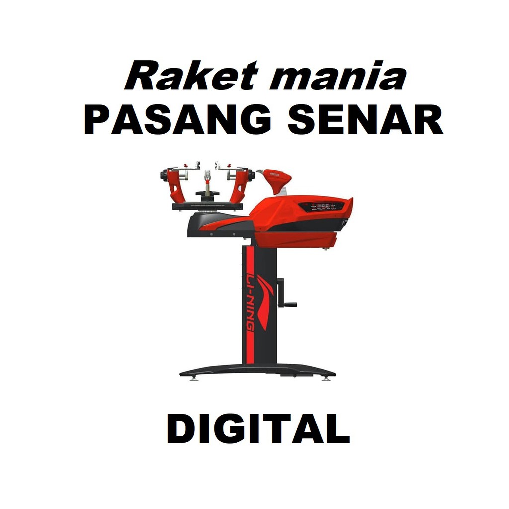 PASANG SENAR DIGITAL RAKET BADMINTON
