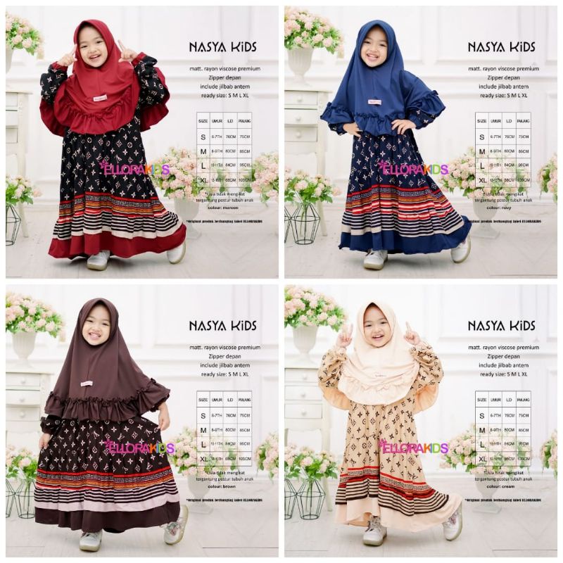 GAMIS ANAK FREE HIJAB NASYA ELLORA