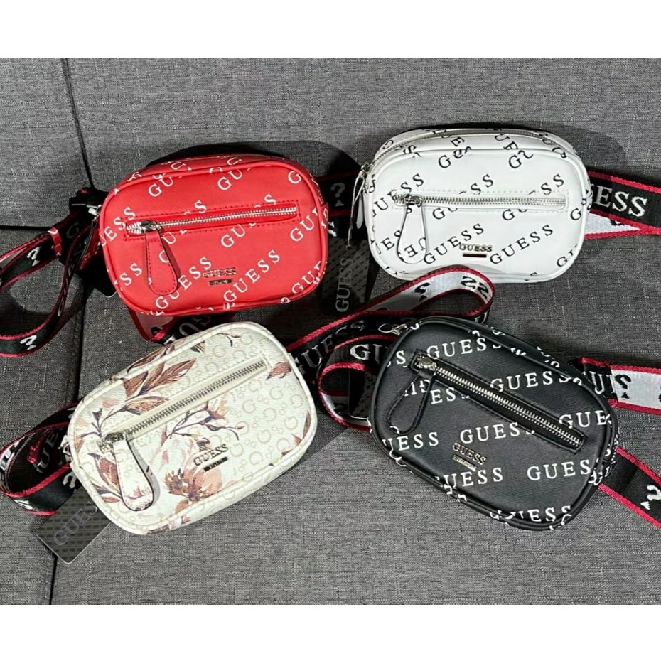 TAS WANITA GUESSS GS WAIST BAG WB TAS DADA TAS PINGGANG BERMOTIF LOGO FASHION IMPORT PREMIUM #3245