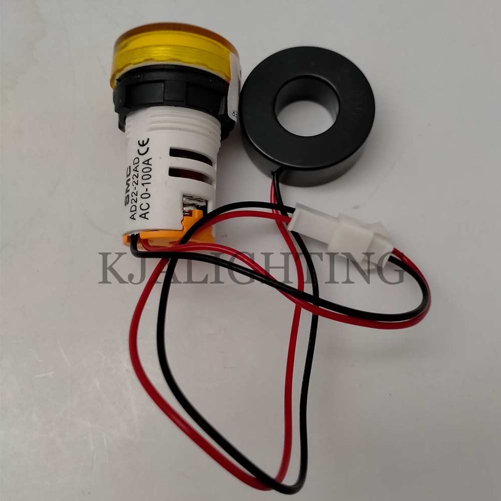 PILOT AMPERE METER 100 A KUNING BULAT