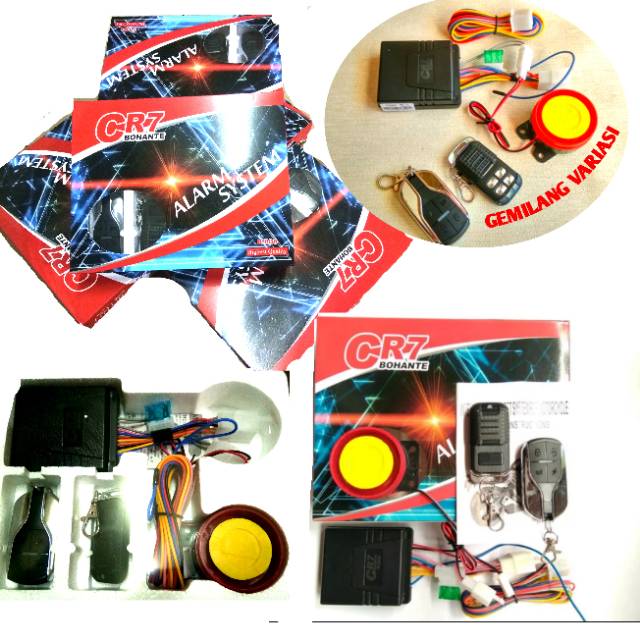 Alaram Remote Motor Cr7 Kunci Gembok Alaram Motor Beat Nmax Vario Aerox Cb150r Cbr150 Satria Fu Dll-3