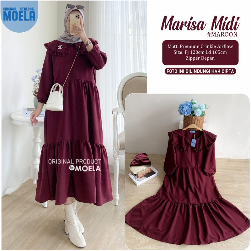Marisa Dress Moela Premium Crinkle Airflow