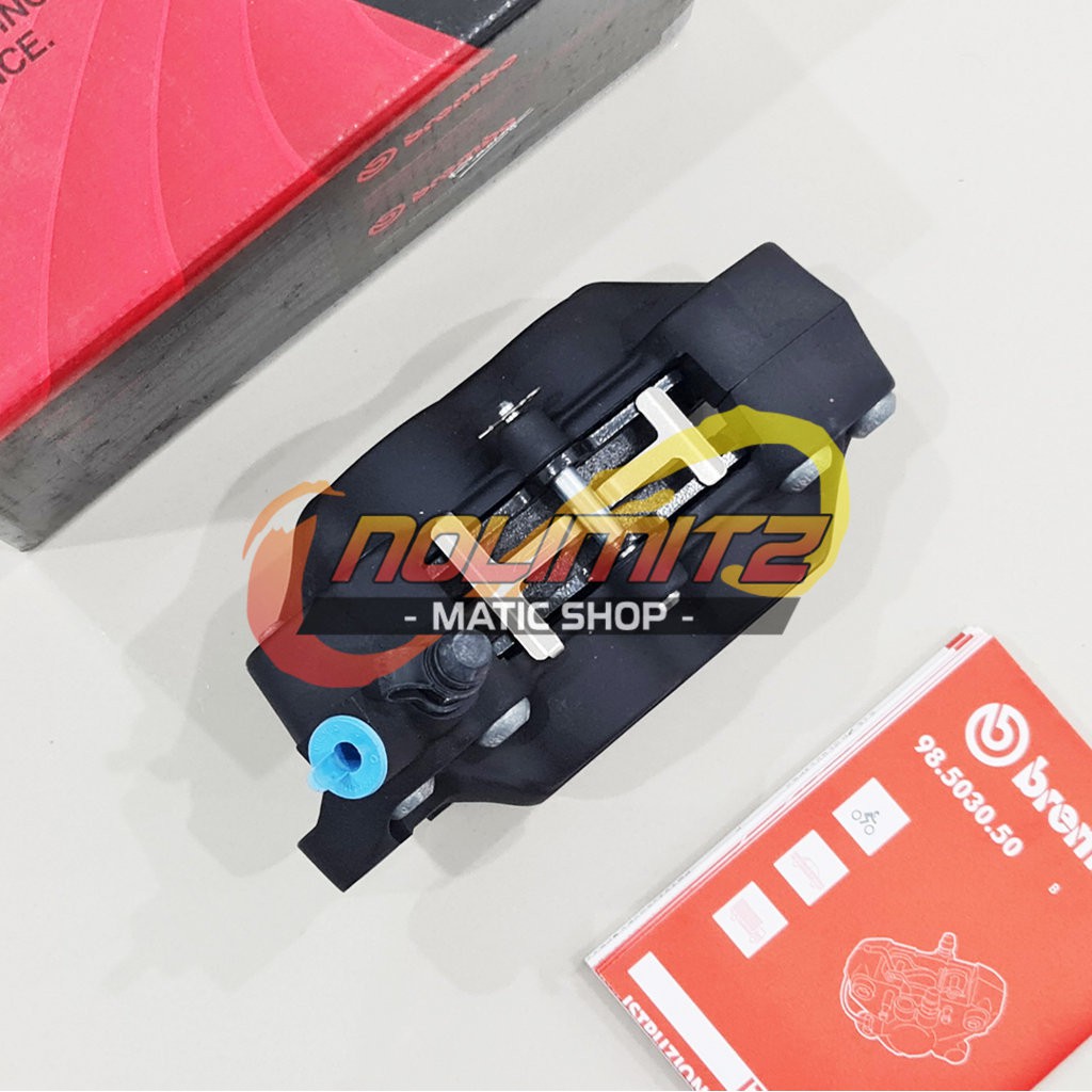 Kaliper Caliper ORI Brembo 4 Piston 1 Pin Kiri Black PCX ADV Vespa