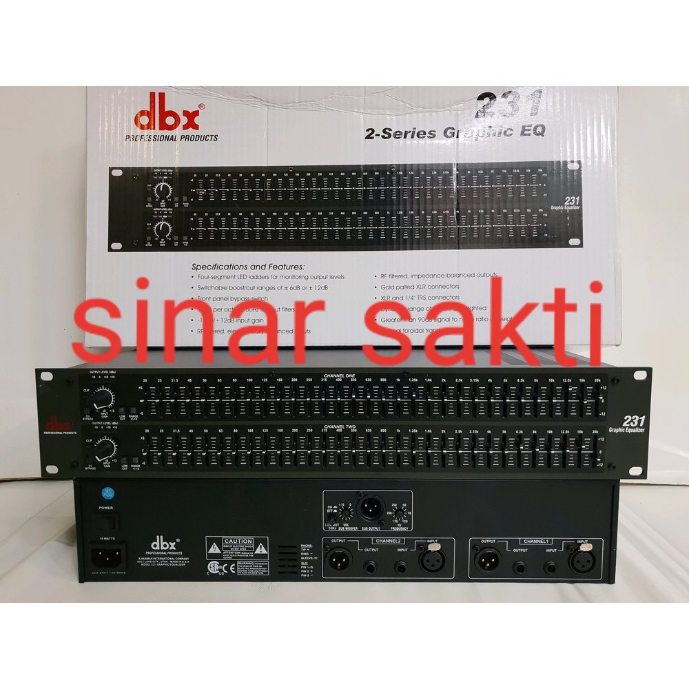 EQUALIZER DBX 231 PLUS SUBWOOFER EUALISER DBX 231S SUBWOOFER  Limit