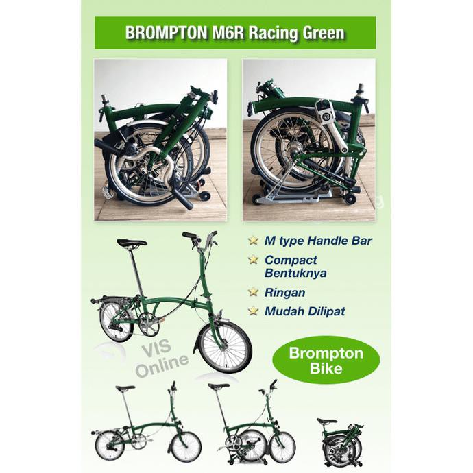 Sepeda Brompton Bike M6R Racing Green