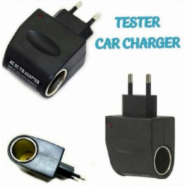 Car Charger Inverter AC to DC 12V 500mA Adapter Colokan Lighter Mobil Testing Car Charger