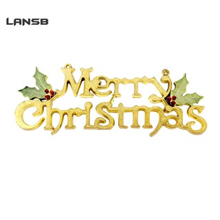 SH SH 2Pcs Hiasan Gantung Bentuk Tulisan Merry Christmas SH SH 2Pcs Hiasan Gantung Bentuk Tulisan Merry Christmas