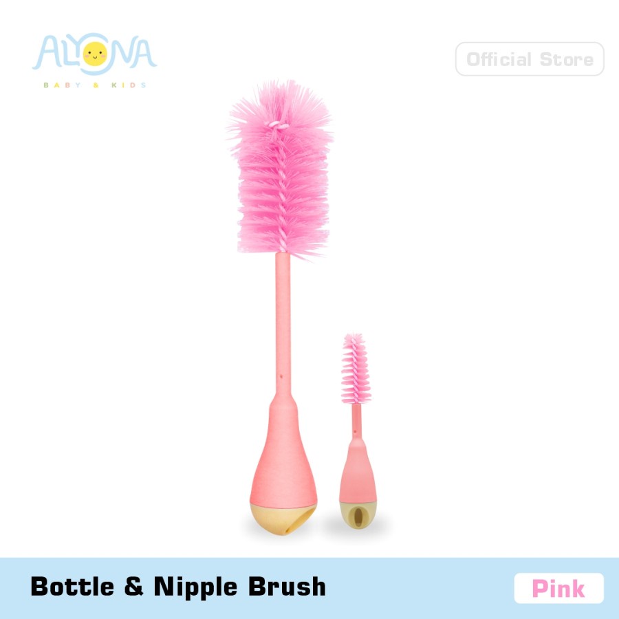 KtmStore sikat pembersih cuci botol 2 IN 1 Bottle Nipple Brush Alyona AL-004