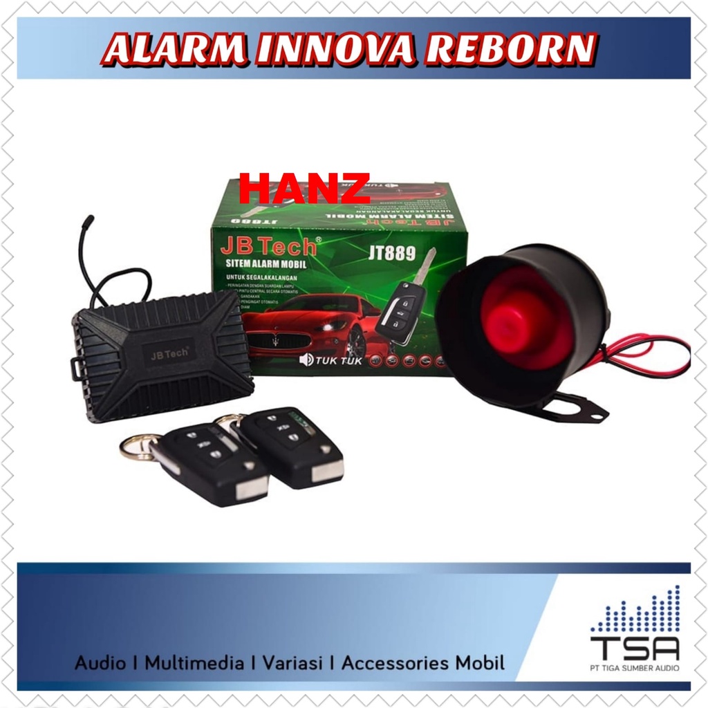 Alarm Mobil JBTECH JT-889 Model Kunci Lipat Innova Reborn JB 889