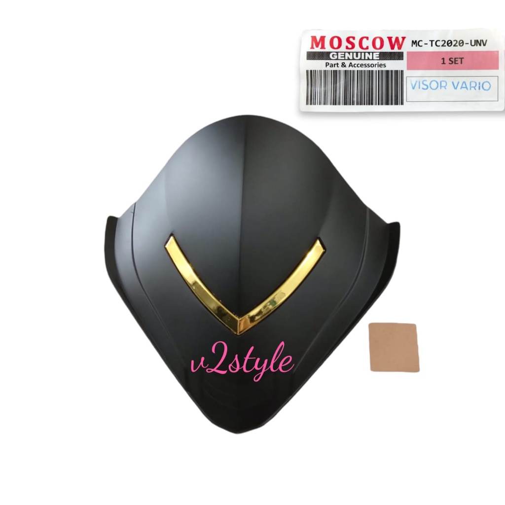 VISOR VARIO 125 150 MODEL LIST ALL NEW VISOR BEAT FI ESP VARIASI WARNA LIST SILVER GOLD KARBON BAHAN ABS PREMIUM MEREK MOSCOW UNUTK VARIO 125 150 BEAT FI ESP