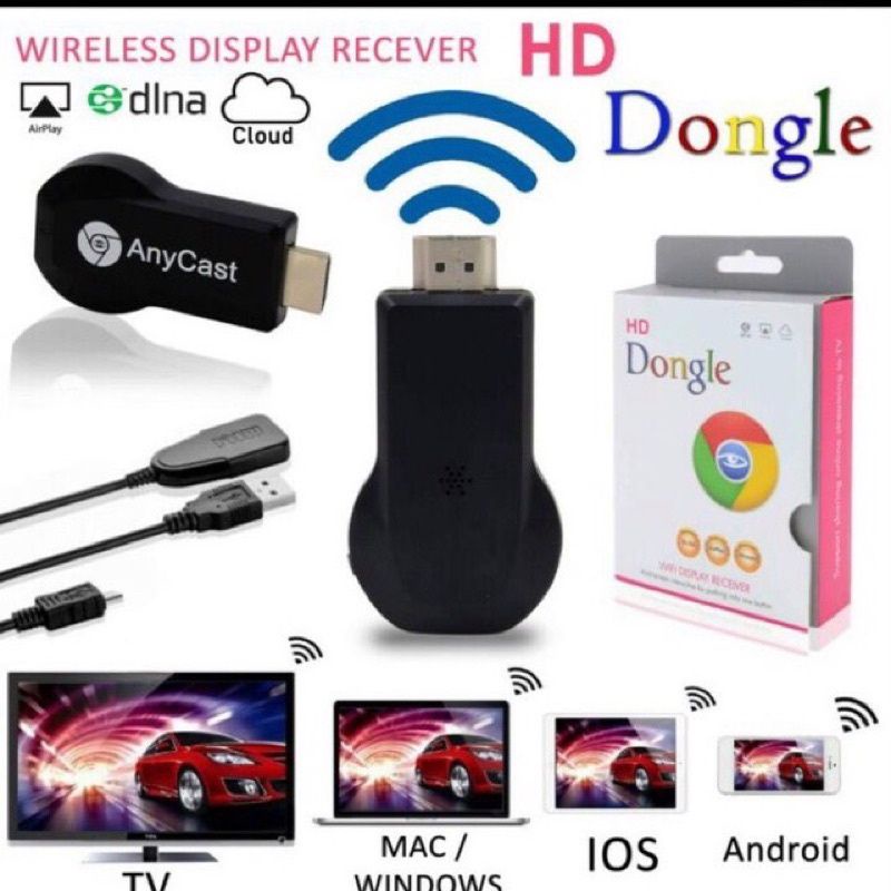 HDMI AnyCast Dongle WIFI HDMI Ezcast Display Receiver TV